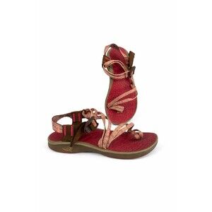 Chaco ZX/2 Womens 8 Sport Sandals Toe Loop Hiking Trail Dual Strap Maroon Adjust